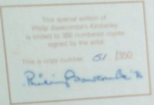 Philip Bawcombe's Kimberley (Signed by the Author, Philp Bawcombe's, special limited edition)