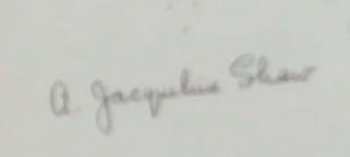 One Thing I Know and Other Poems: Signed by the author Alice Jacqueline Shaw