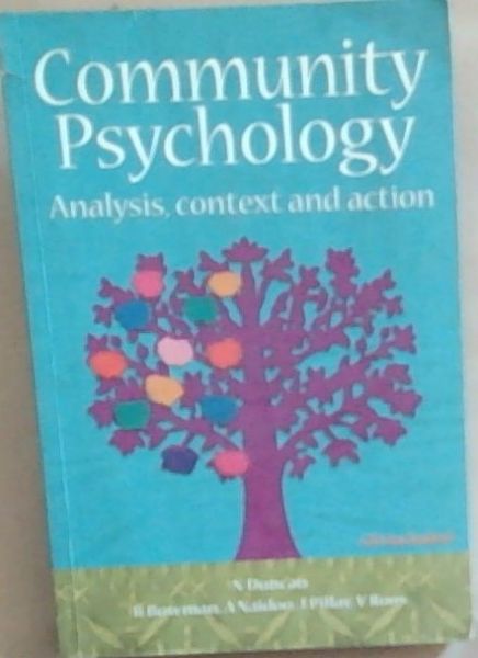 Community Psychology: Analysis, Context and Action (Includes a small CD)