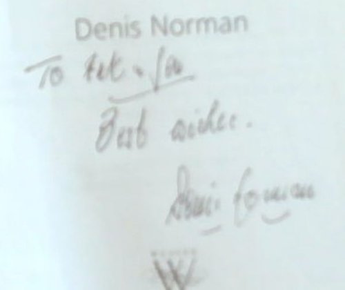 The Odd Man In: Mugabe's White-Hand Man (Signed by the Author Denis Norman)