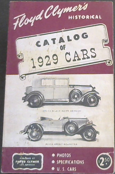 Catalog of 1929 Cars