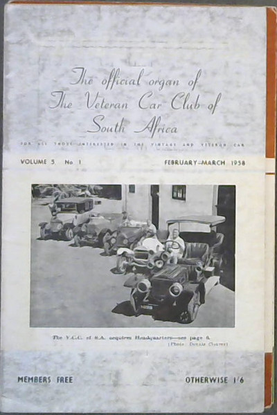 Veterantics: The official organ of The Veteran Car Club of South Arica