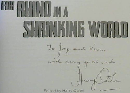 For Rhino in a Shrinking World - An international anthology