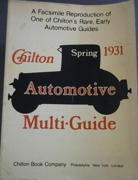 Chilton Automotive Multi-Guide Spring 1931 [Fasci