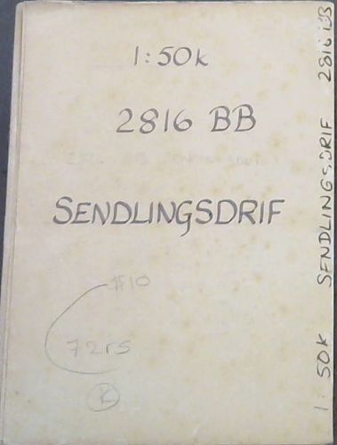 Topographical Map, South Africa: Sendlingsdrif - 2816BB - 1: 50 000