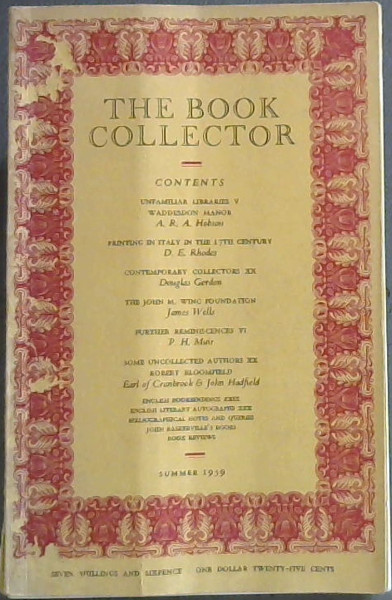 The Book Collector Vol. 8 No. 2. Summer 1959