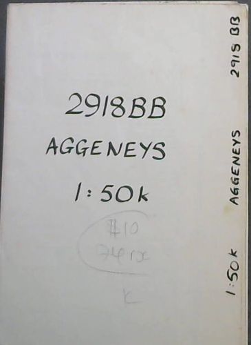 Topographical Map 2918 BB Aggeneys 1:50 K