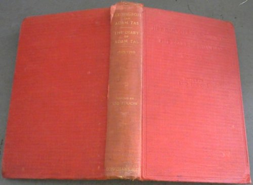 The Diary Of Adams Tas 1705-1706