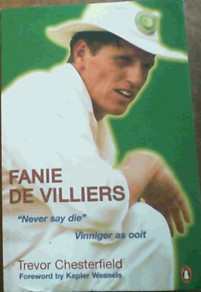 Fanie De Villiers 'Never say die' Vinniger as ooit