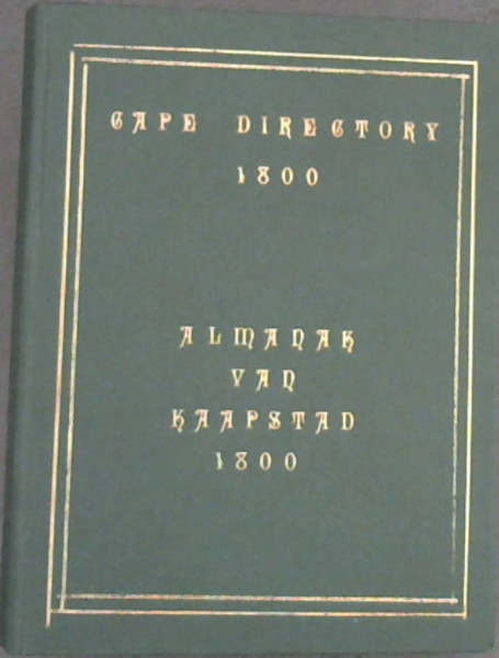 Cape Directory 1800 / Almanak van Kaapstad 1800