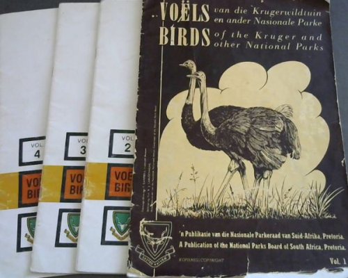 Voels van die Krugerwildtuin en ander Nasionale Parke / Birds of the Kruger and other National Parks. (4 volumes)