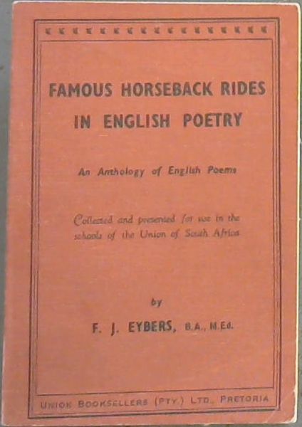 Image for Famous Horseback Rides in English Poetry Famous Horseback Rides in English Poetry