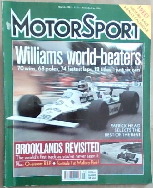 MotorSport: Williams World-Beaters; March 2001 Vol.LXXVI No.3