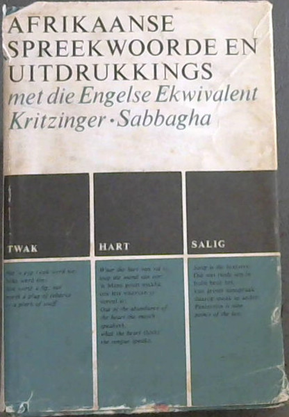 Image for Afrikaanse Spreekwoorde en Uitdrukkings Afrikaanse Spreekwoorde en Uitdrukkings