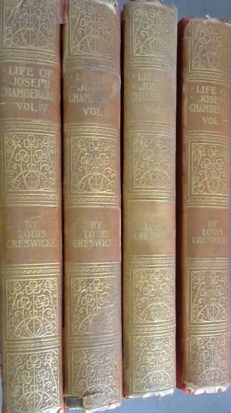 The Life of the Right Honourable Joseph Chamberlain - four volumes