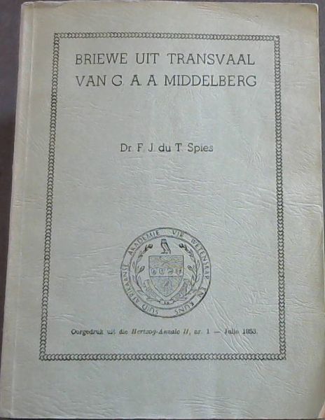 Briewe Uit Transvaal van A. A. Middleberg