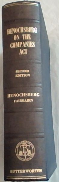 Henochsberg On The Companies Act