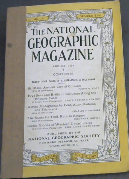 The National Geographic Magazine August 1929 Vol. LVI No. 2