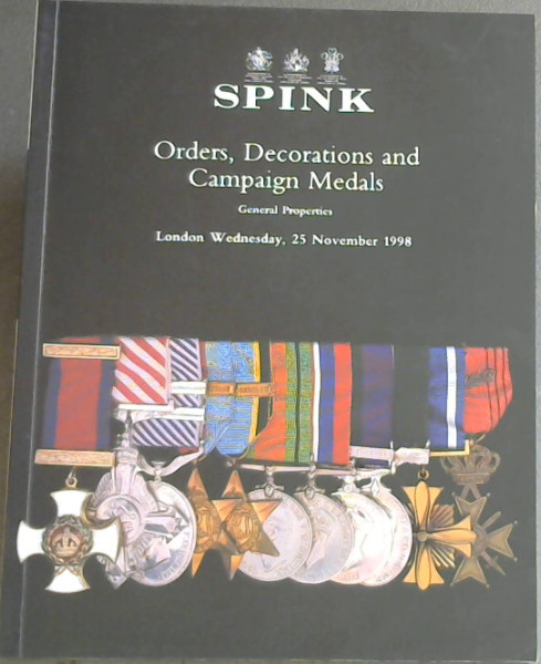 Orders, Decorations and Campaign Medals, General Properties. London, Wednesday, 25 November 1998