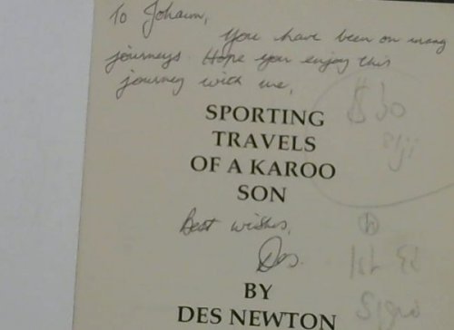 Sporting Travels of a Karoo Son
