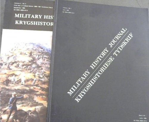 Image for Military History Journal / Krygshistoriese Tydskrif. Volume 5 No. 1 & 2. June & December 1980. 2 volumes Military History Journal / Krygshistoriese Tydskrif. Volume 5 No. 1 & 2. June & December 1980. 2 volumes