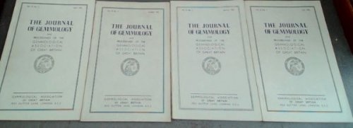 The Journal of Gemmology and Proceedings of the Gemmological Association of Britain. Vol. 3 No. 5 , 6, 7, 8. 1952