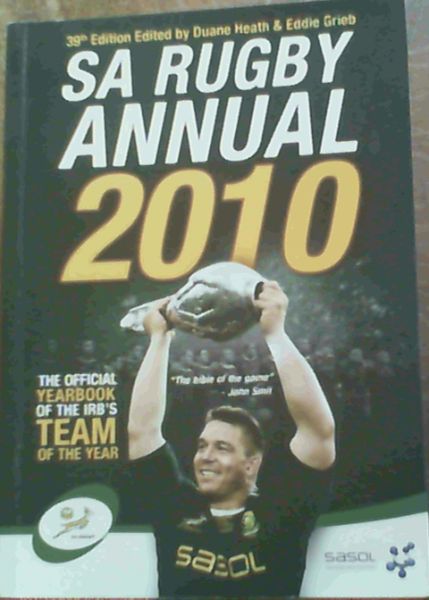 SA Rugby Annual 2010, 39th Edition