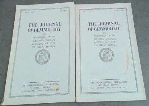 The Journal of Gemmology and Proceedings of the Gemmological Association of Britain. Vol. 2 No. 7 & 8. 1950
