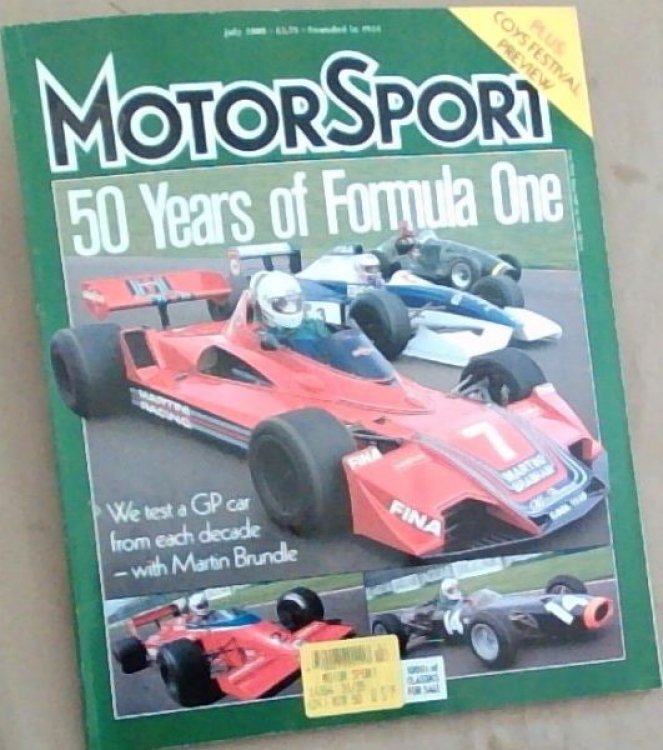 MotorSport: 50 Years of Formula One; July 2000 Vol. LXXVI No. 7