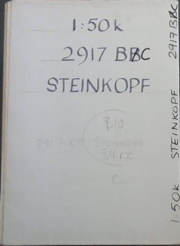 Topographical Map 2917 BC Steinkopf 1:50 K