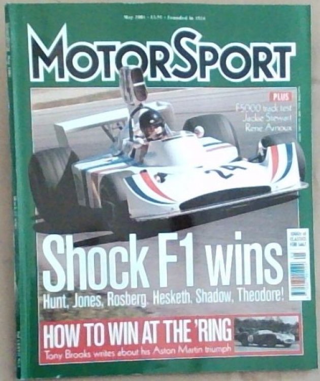 MotorSport: Shock F1 Wins; May 2001 Vol. LXXVII No.5