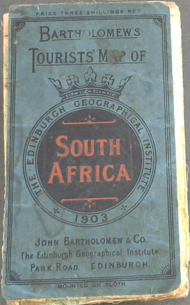 Bartholomew's Tourist Map of South Africa: 1: 2500 000