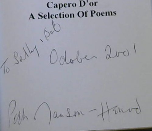 Capero D'Or. A Selection of Poems. Signed copy