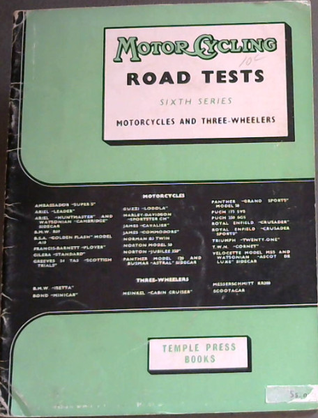 Motor Cycling Road Tests : with scooter weekly [6th Series]