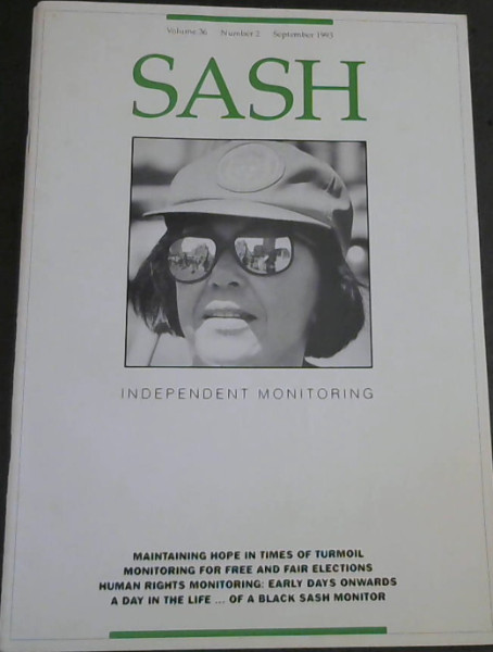 Sash : Independent Monitoring : Volume 36 , Number 2. September 1993