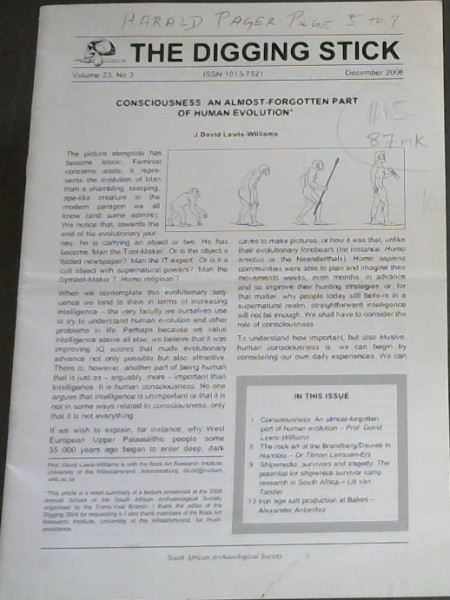 The Digging Stick: Volume 23, No 3 - December 2006