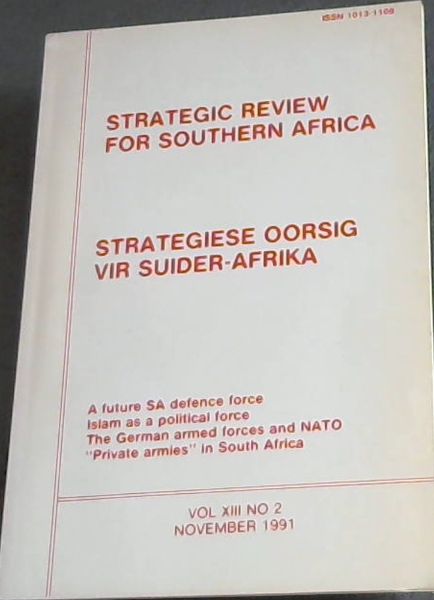Strategic Review For Southern Africa Vol 13 No. 2 Nov 1991