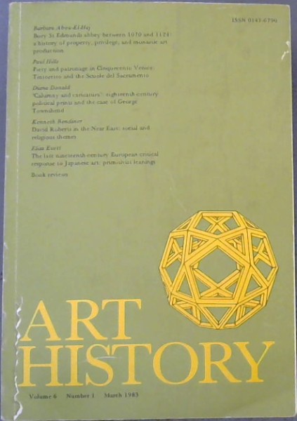 Art History Volume 6 Number 1. March 1983