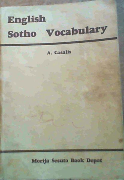 English Sotho Vocabulary