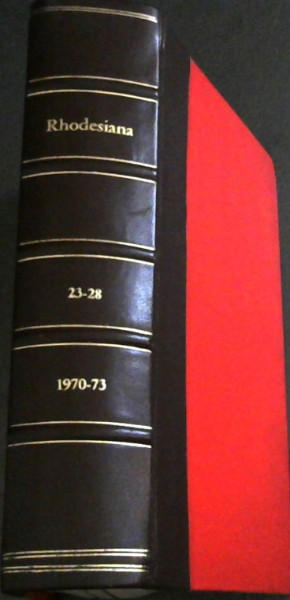 Rhodesiana: Numbers 23-28, December 1970-July 1973 (Volume 4)