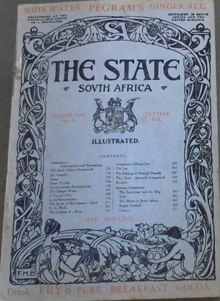 The State of South Africa : Vol. 8 No. 4. October 1912