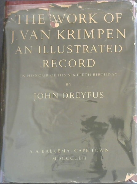The Work Of J.Van Krimpen An Illustrated Record