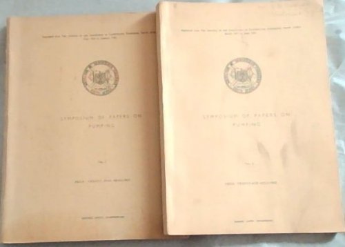 Symposium of Papers on Pumping