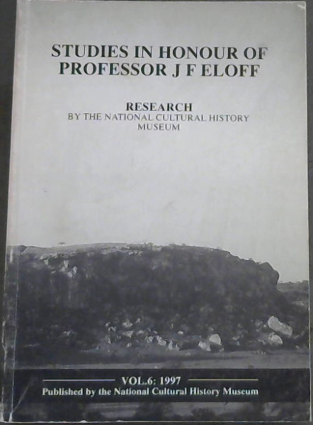 Navorsing deur die Nasionale Kultuurhistoriese museum - Reasearch by the National Cultural History Musen ( Vol 6 : 1997)