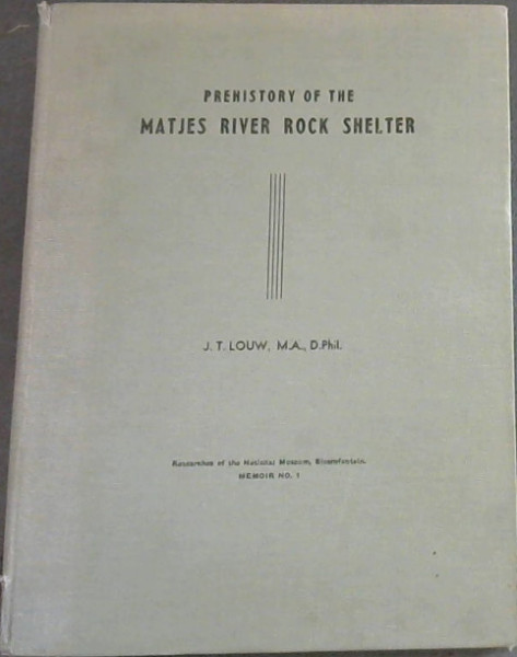 Prehistory of the Matjes River Rock Shelter