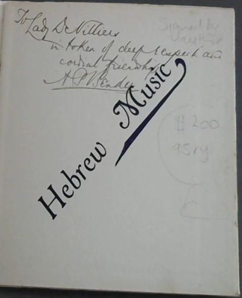 Hebrew Music : A South African College Extension Lecture
