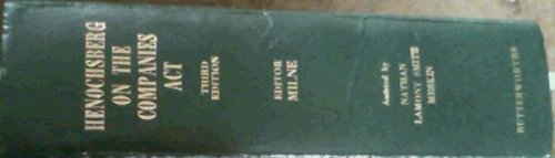 Henochsberg on the Companies Act, third edition