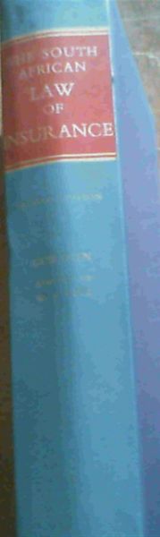 The South African Law of Insurance