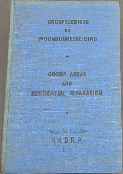 Image for Groepsgebiede en Woonbuurtskeiding Groepsgebiede en Woonbuurtskeiding
