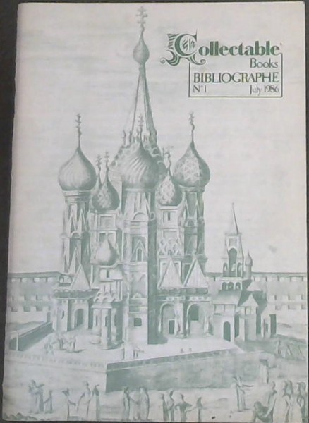 Collectable Books Bibliographe No. 1 , July 1986